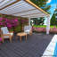 Carreaux de terrasse en plastique emboîtables, paquet de 44 tuiles de patio, 12 po x 12 po carré imperméable pour utilisation extérieure toutes saisons, tuiles de patio extérieur et intérieur pour balcon de piscine-113943799