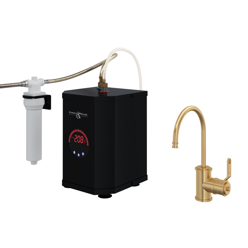 Armstrong Hot Water and Kitchen Filter Faucet Kit, Satin English Gold