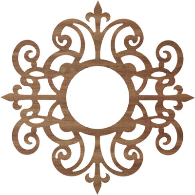 Dijon Wood Fretwork Pierced Ceiling Medallion