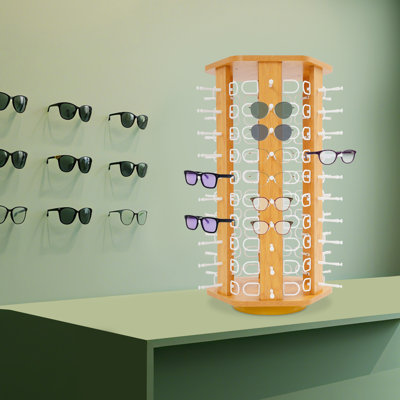 40/50/60 Pairs Modern Rotating Glasses Sunglasses Storage Organizer Display Stand
