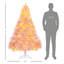 Sapin de Noël artificiel haute de 6 pi avec branches réalistes HOMcom-574247477-574247481