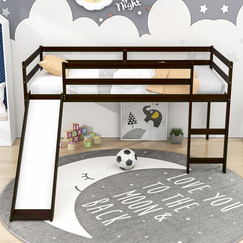 Lit mezzanine simple Emens par Harriet Bee, Espresso