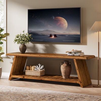 Meuble télé 63 po, console multimédia