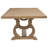Fremont Brown Trestle Rectangular Dining Table