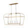 Jesli 6 - Light Farmhouse Large Linear Lantern Open Frame Chandelier