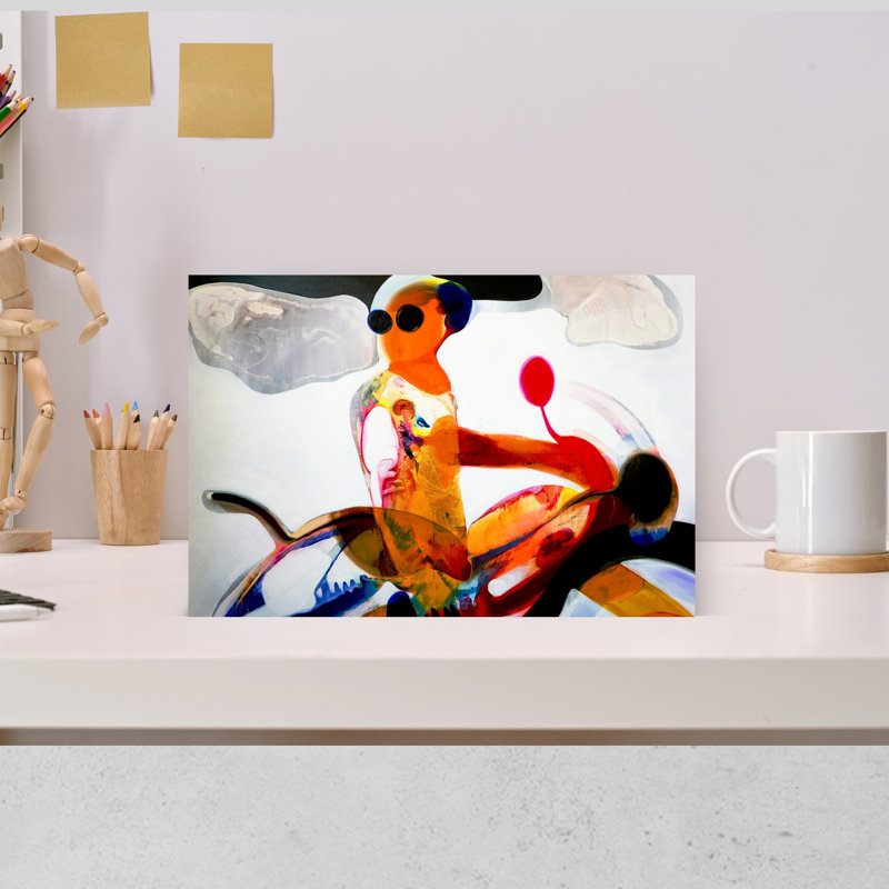 Art contemporain contemporain abstrait, H 18 po x l 12 po