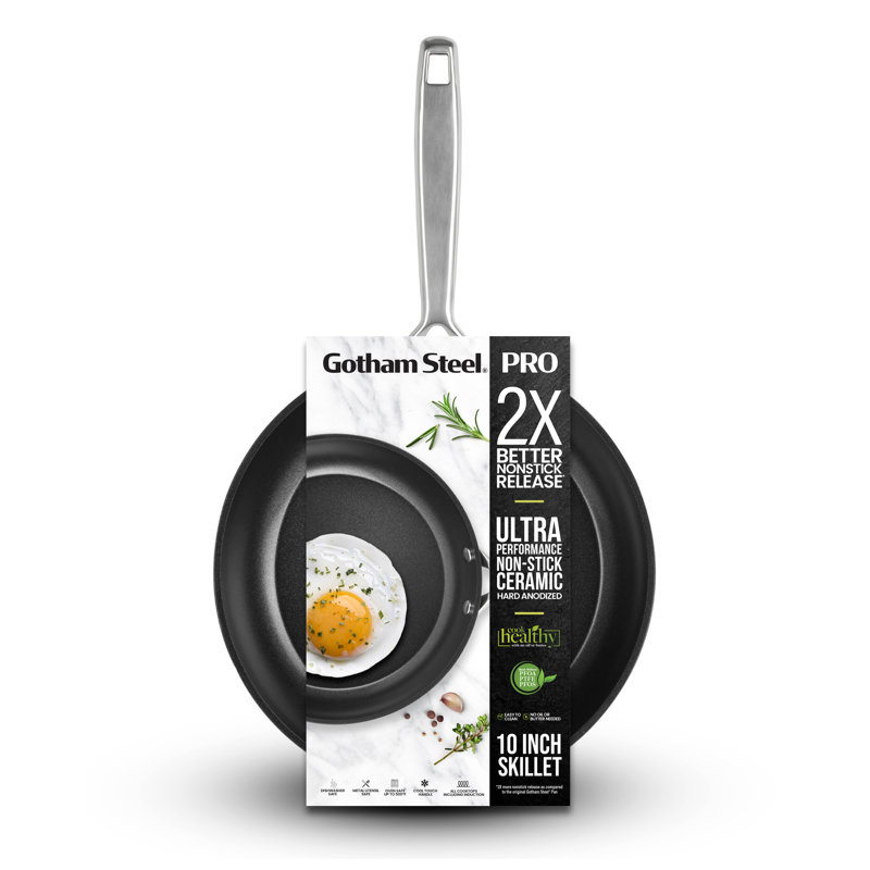 Poêle à frire antiadhésive 2 po 10 po Gotham Steel Pro, 10"