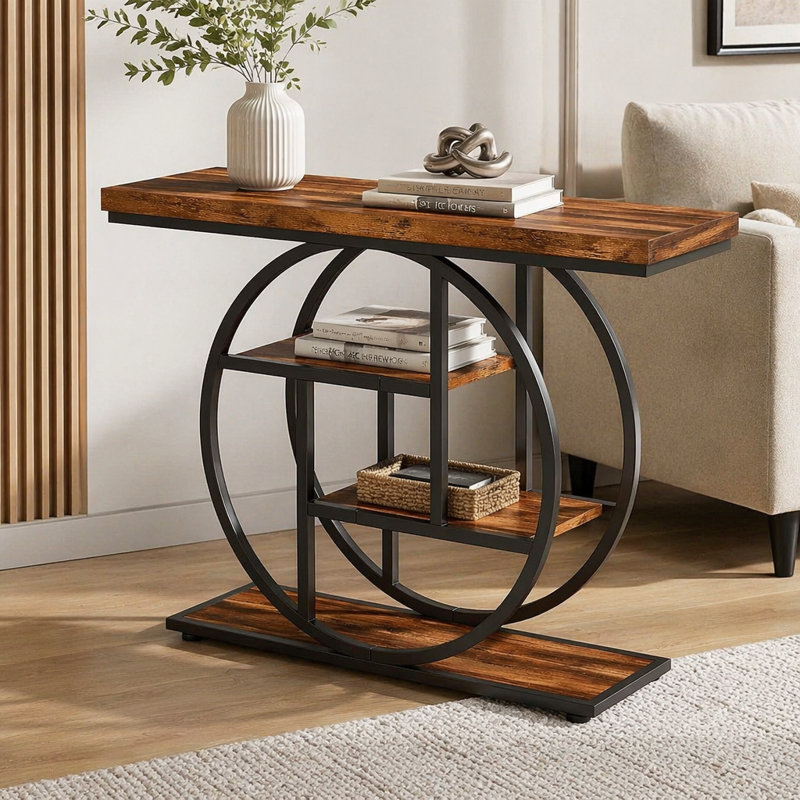 Table console 41,3 po, Brown, Brown, Brown