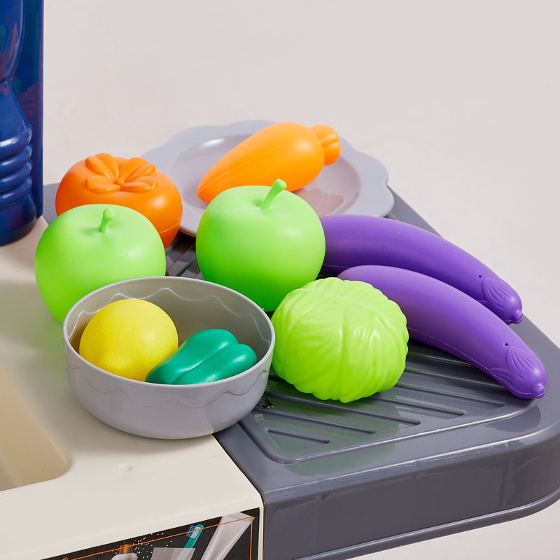 Ensemble de jouets de cuisine 3-en-1 Fallon avec lumières, effets de vapeur et accessoires Fallon