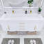 Ensemble de meuble-lavabo double mural l 59 po x P 19,75 po x H 22,25 po Glasgow-465763057-478167195