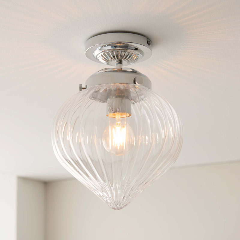 Abington Glass Semi Flush Mount