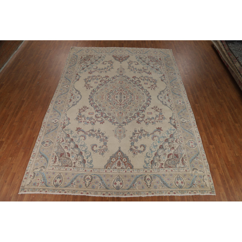 Tapis traditionnel en laine médaillon 10 x 13