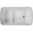 49'' X 28'' Acrylic Freestanding Soaking Bathtub, Square-Shape Japanese Soaking Hot Tub, Sit-In Design With Chrome Overflow And Drain, Available For Express Delivery