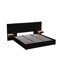 Lit plateforme tapissier hydraulique avec 2 tablettes de rangement, 2 lampes de lecture et port USB-1995552502