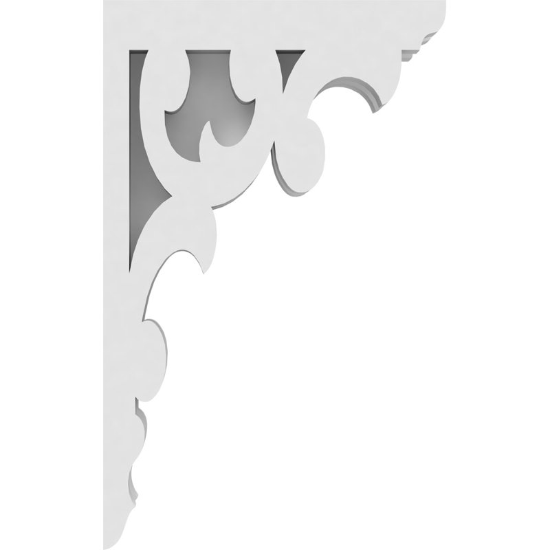 1 7/8"W X 5"D X 8"H Vienna Architectural Grade PVC Corbel, 8" H x 5" W x 1.875" D
