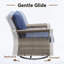 Ensemble de conversation avec chaises d'extérieur pivotantes 5 pièces Anferney-980422421