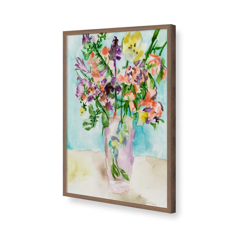 «Petals Unraveled II» par Melissa Wang, reproduction d'art, Brun, Encadrement ouvert sans papier mat, H 16 po x l 12 po