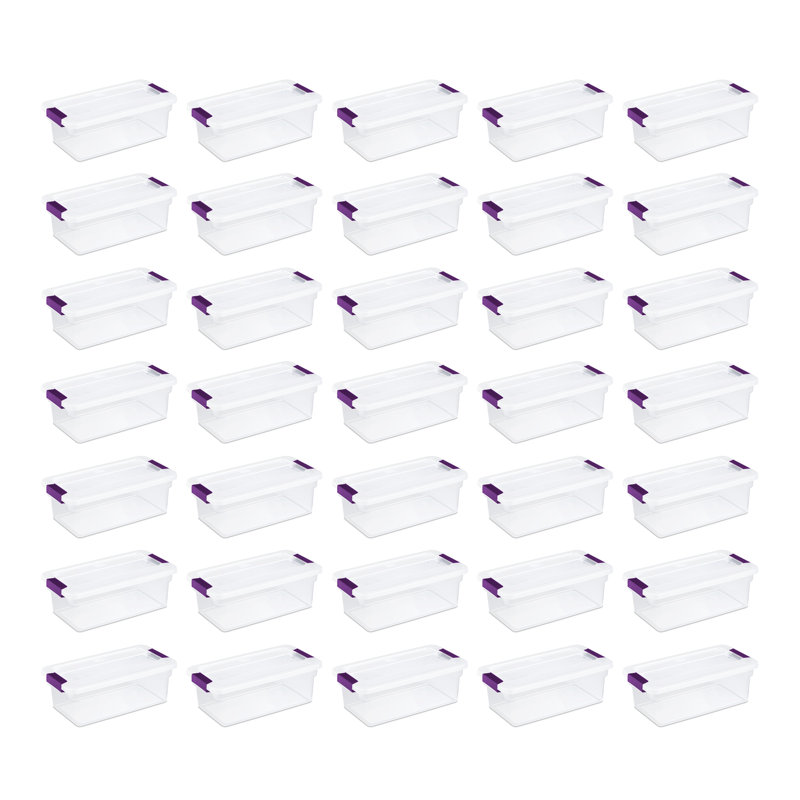 Contenant de rangement avec couvercle transparent Sterilite