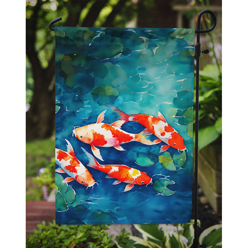 Drapeau de jardin double en polyester H 15,5 po x l 11,25 po
