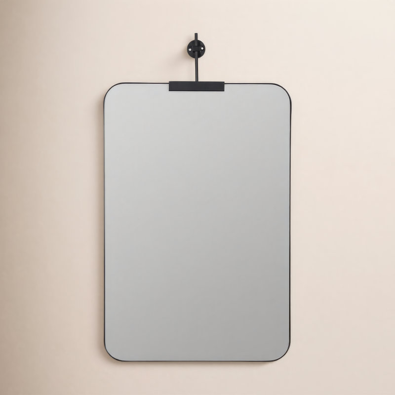 Frida Rectangle Mirror, Black