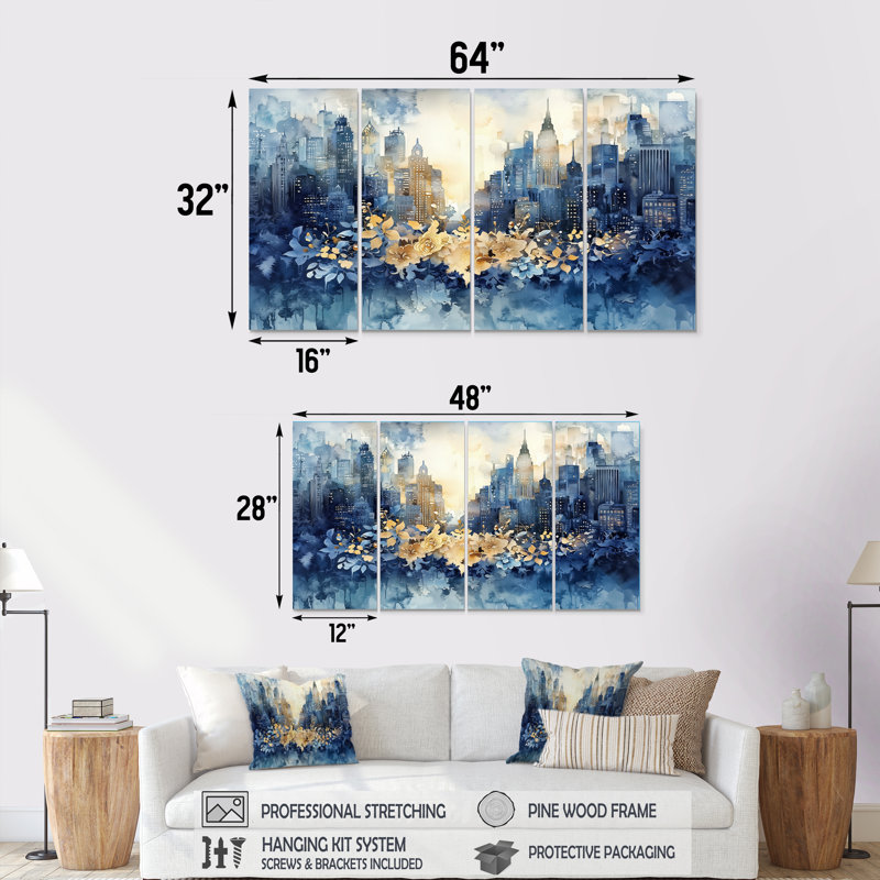 Hardison - art mural urbain - toile d'art industrielle, H 28 po x l 48 po, 4