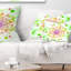 Coussin lombaire à fleurs fractales brillantes perfect