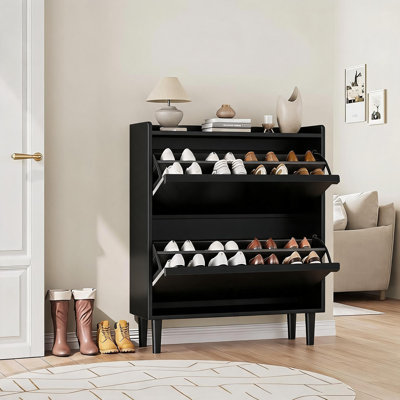 30 Pair Flip Down Shoe Storage