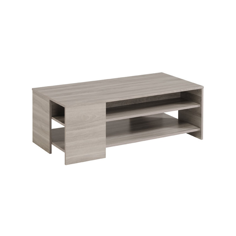 Table basse Welty, Chêne couleur silex