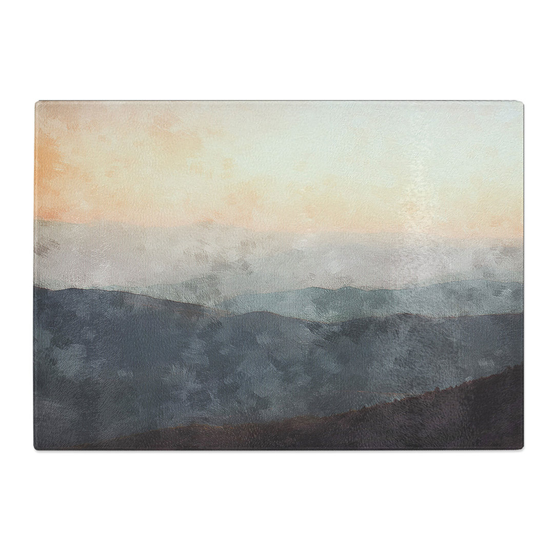 Tempered Glass the Great Smokey Mountains Abstract Chopping Board