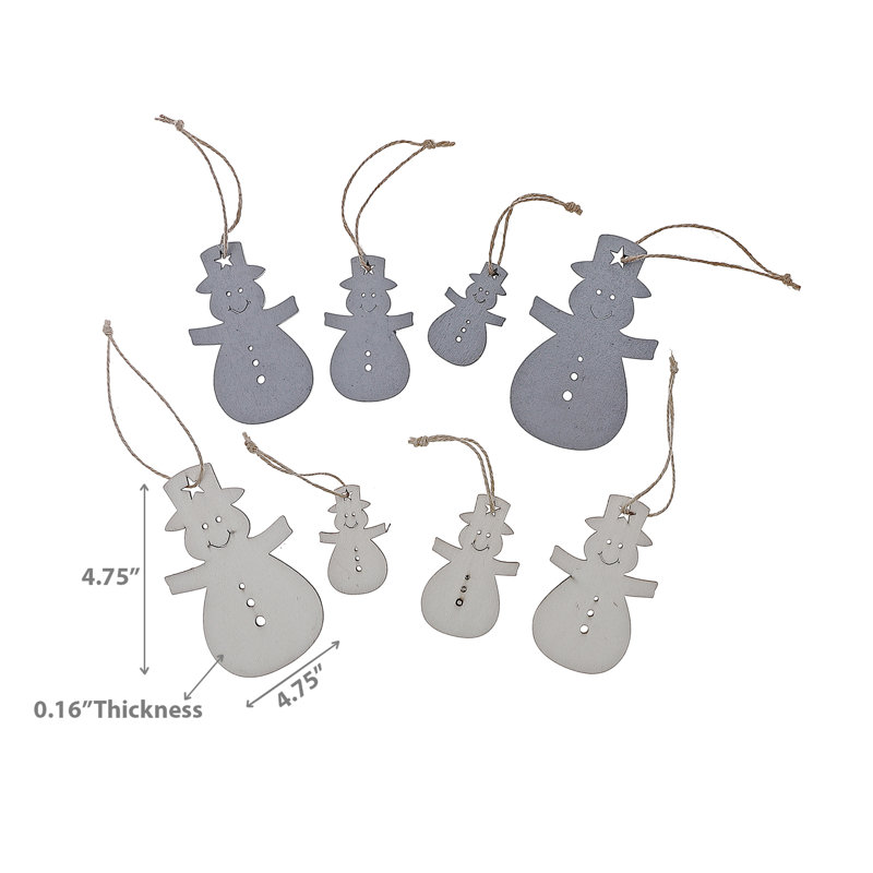 1'' Wood Holiday Shaped Ornament