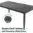 71"X35.5" Rectangular Outdoor Rust-Free Aluminum Patio Dining Table With Umbrella Hole