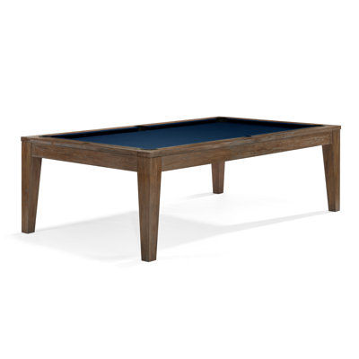 Brunswick Loft 8' Pool Table – Solid Hardwood with Premium 1" Slate, Hand-Hammered Rail Sights & Modern Low-Profile Design, Regatta Blue