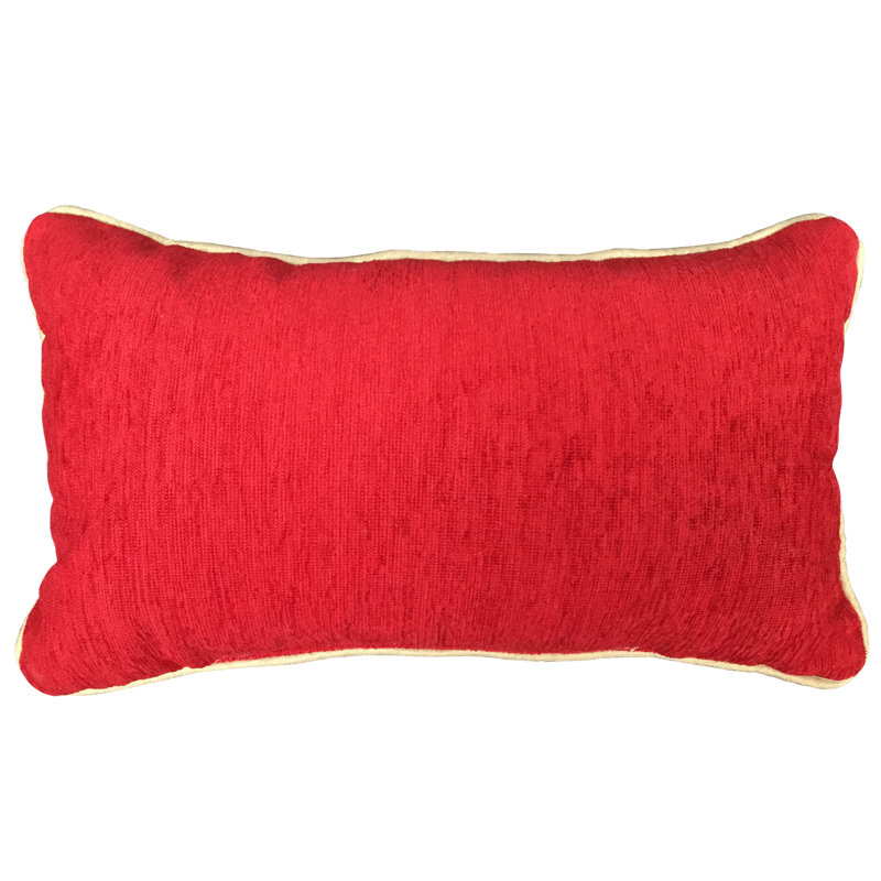 Rectangular Cushion, Red/Hugs