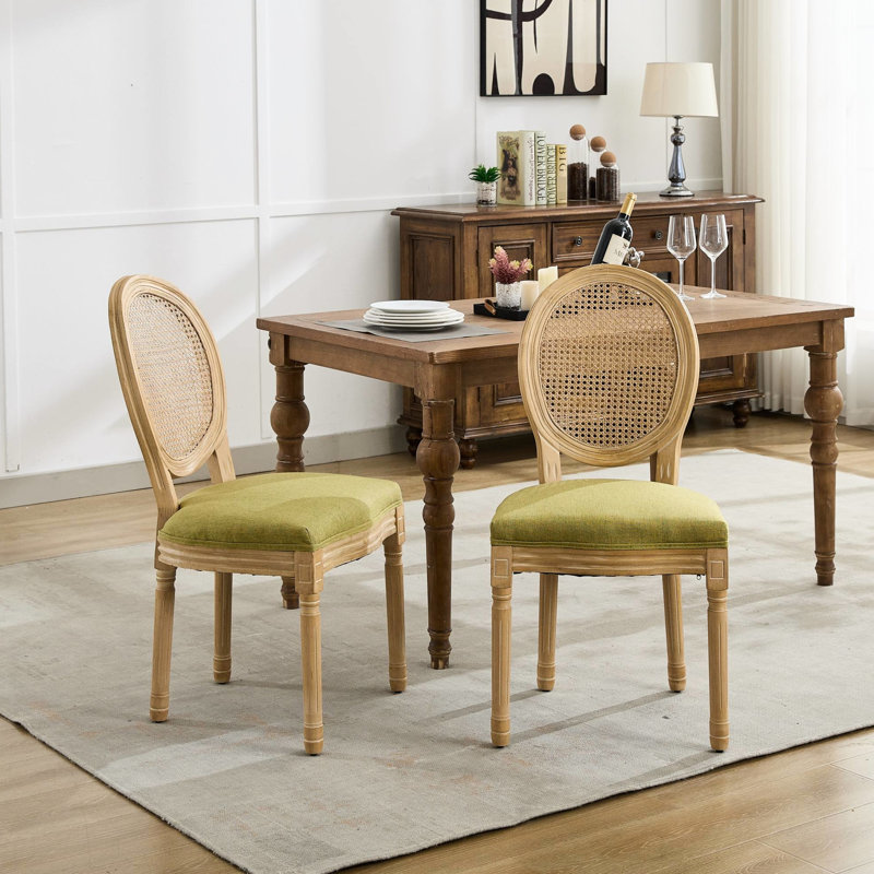 Chaises de salle à manger Oberlander, Vert olive