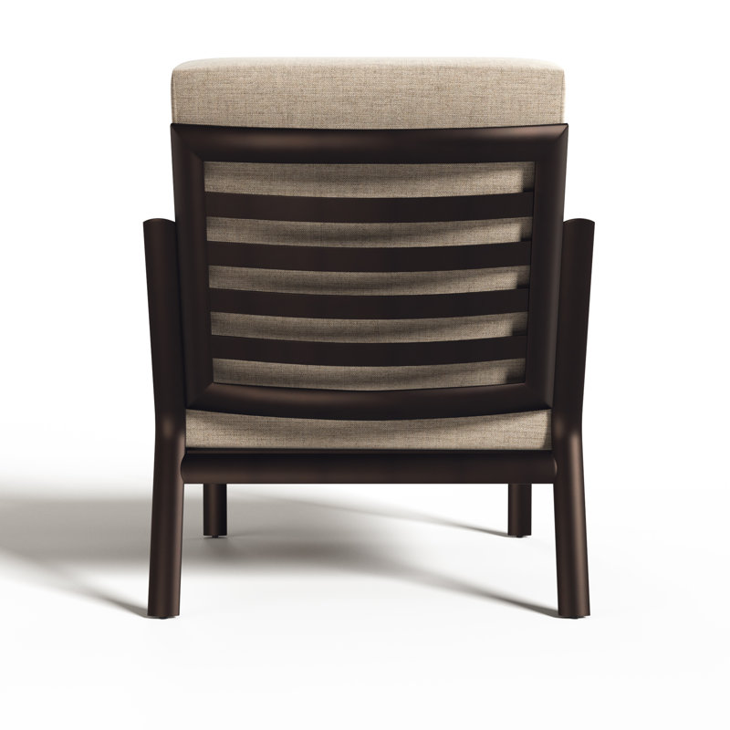 Chaise de patio avec coussin Clarity, Cendres