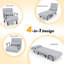 Canapé-lit pliant convertible à 6 positions avec fauteuil et coussin-70273669