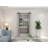 Black Steel Double Door Barn Door Hardware Kit Standard Double