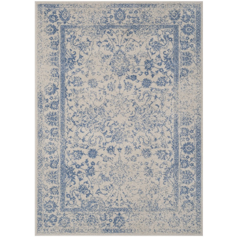 Olius Performance Floral Rug, Rectangle 6' x 9'