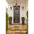 Abbra - 1 Light Large Wall Lantern - Matte Black with Clear Seeded Glass-703218323