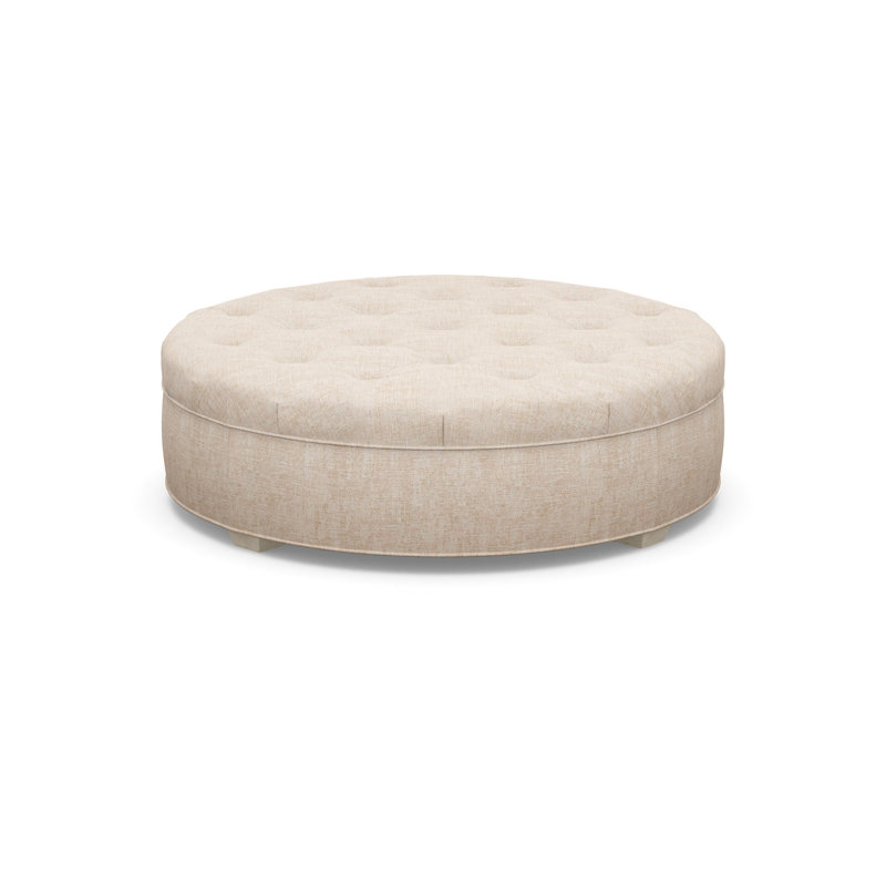 Round Ottoman, 8786-87, Sandstone