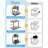 Under Sink Organizer, 2 Tier Under Sink Organizers And Storage Sliding 2 Tier Rack Metal Organization Under Counter Kitchen Bathroom-1990873085