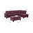 Upholstered L-Shaped Sectional Reversible-1354270941