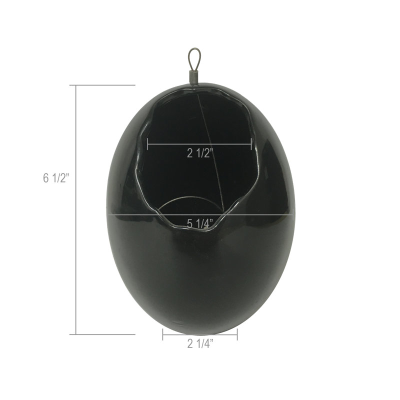 Pot de fleurs suspendu Farmington, Noir