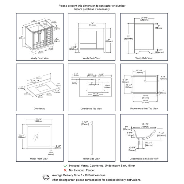 Dimensions du produit