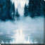 «Boundary Waters (Square)» par Julia Purinton, reproduction-2018757713-2018757710