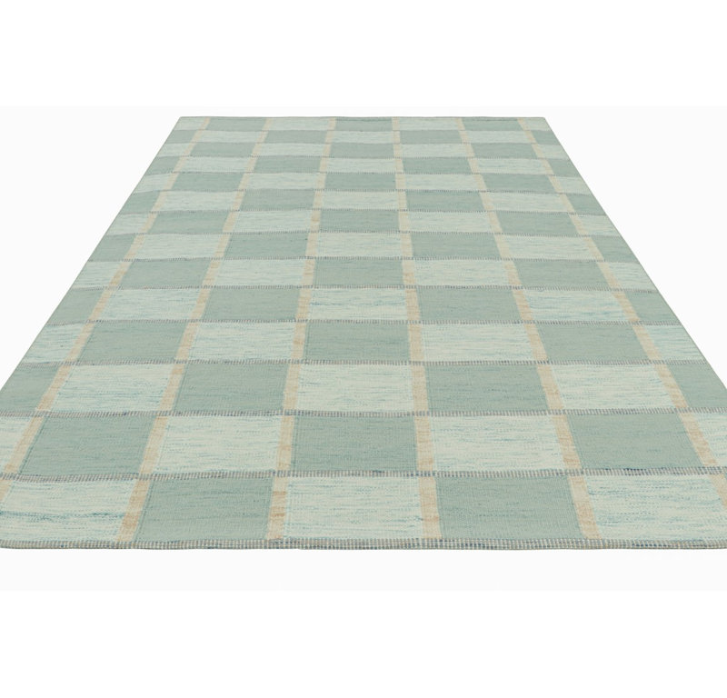 Scandinavian Wool Geometric Area Rug, Rectangle 8' x 10'