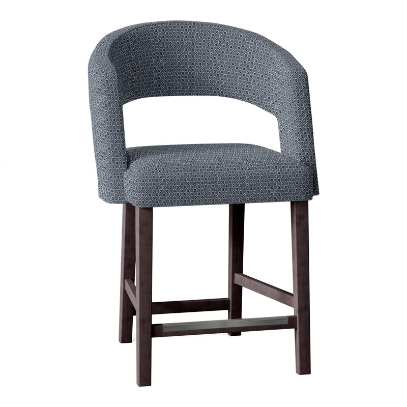 Tabouret de comptoir 26 po Bryant, Perigold Rise Indigo, Montego Bay