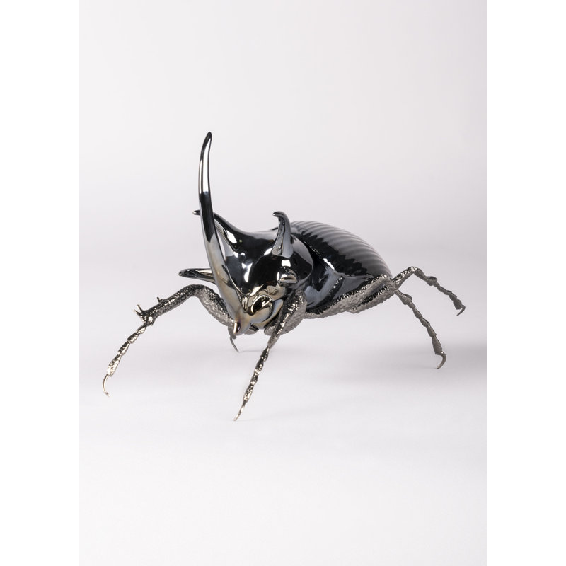 Figurine Awesome Insectes Rhinoceros Beetle, Noir