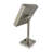 Whitehaus 8" anodized aluminum body square freestanding LED 5X magnified vanity mirror-100043313
