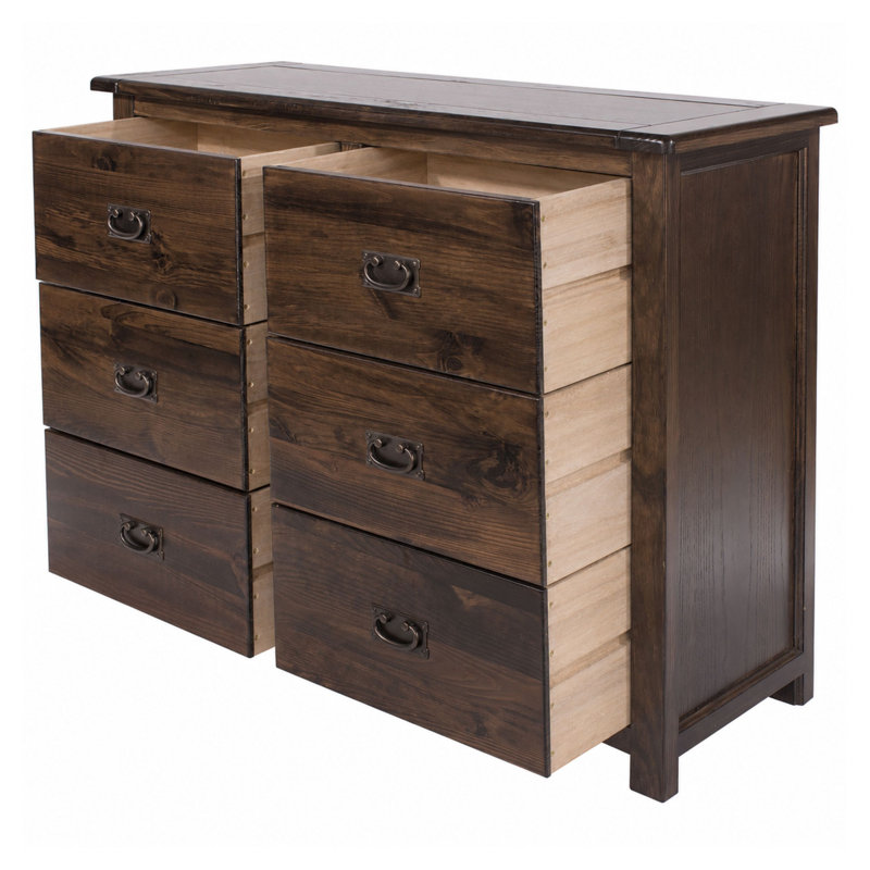 Somerville 3+3 Drawer wide chest of drawers